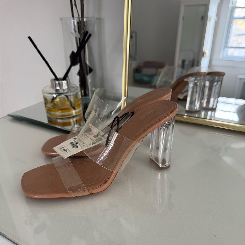 Transparent Heeled Sandals